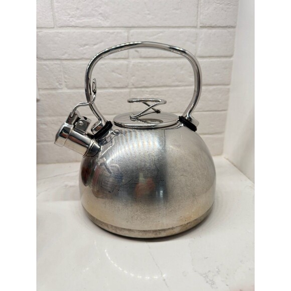 Circulon Other - Circulon Style Whistling Tea Kettle 2.3-qt. Stainless Steel  Flip Up Spout
